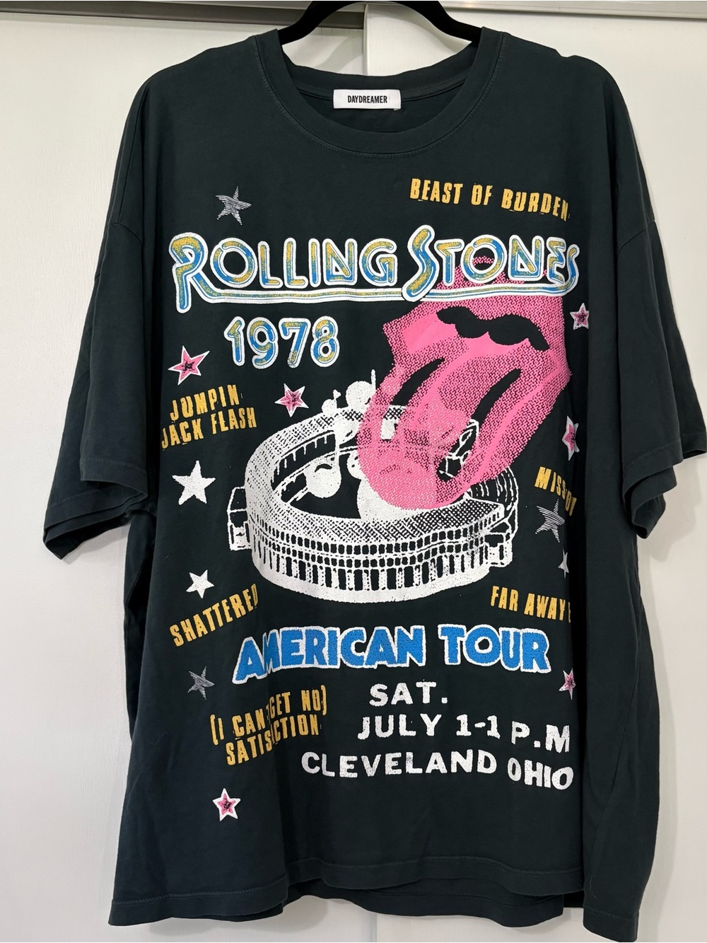 NWOT Daydreamer one size Rolling Stones 1978 US Tour Graphic Tee